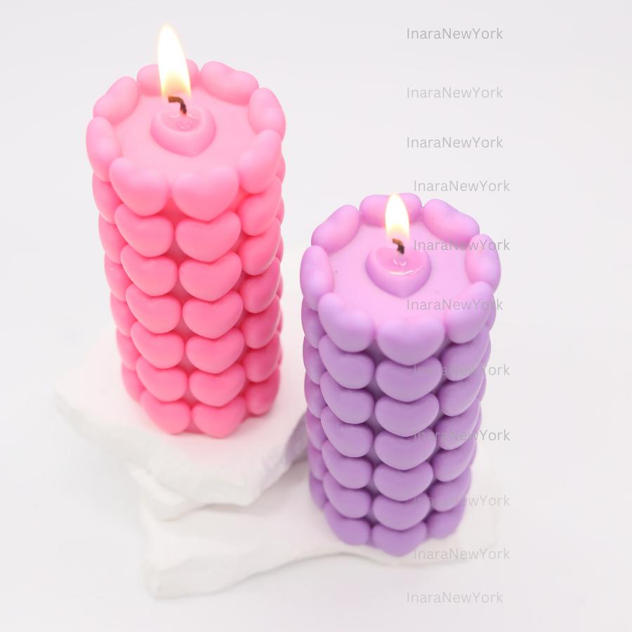 love heart pillar candle | valentines candle| love candle | sculptural candle | newly weds candle, wedding gift | custom