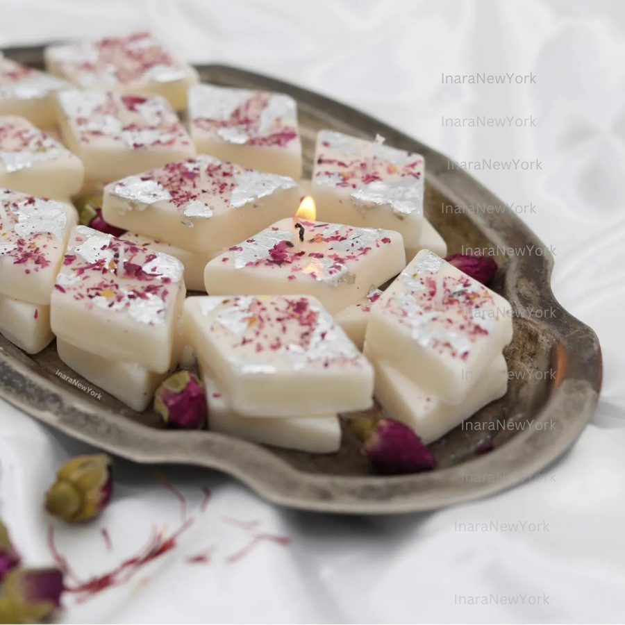 Free shipping| 10 pcs kaju katli candle| Indian dessert candle | Diwali décor | Indian candle | housewarming | Diwali gift| puja gift|