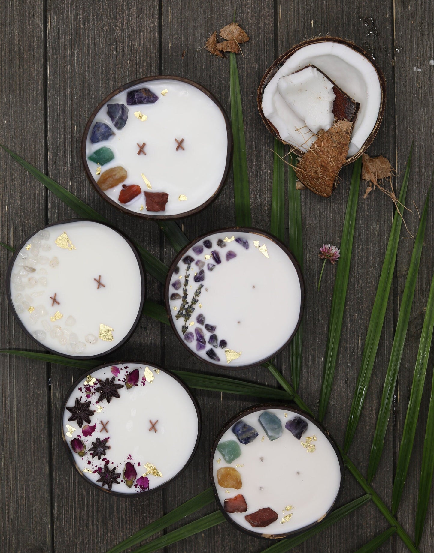 Coconut shell Candle |jasmine Scented Candle | Hand poured | housewarming | custom scent | unique gift | birthday