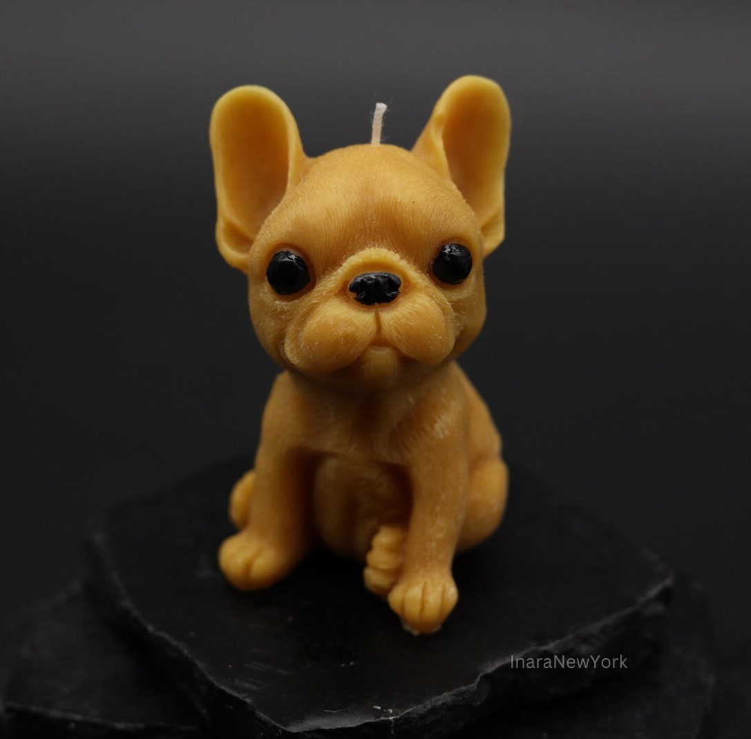 Frenchie dog | bulldog candle| sculptural | housewarming candle |birthday | doggy | personalized candle | pug dog candle