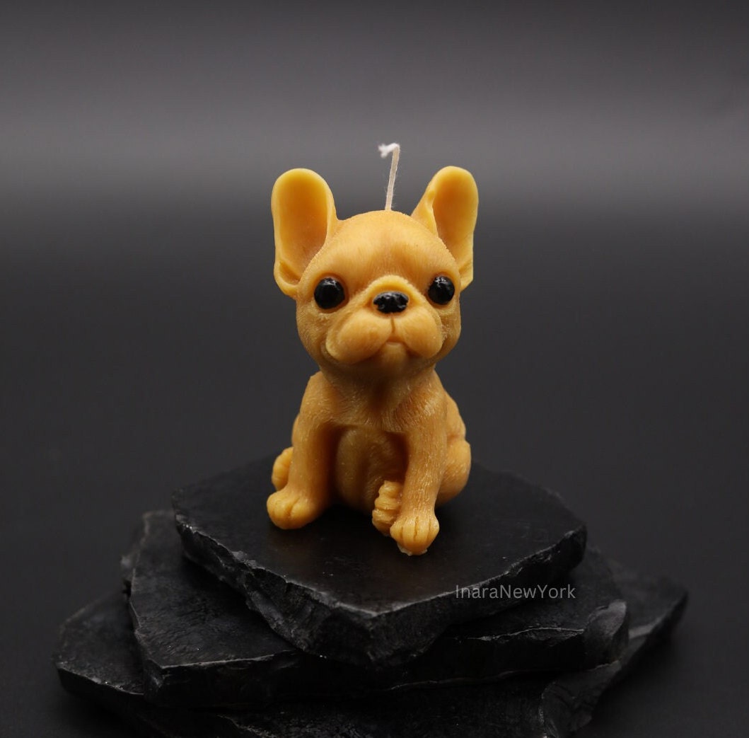 Frenchie dog | bulldog candle| sculptural | housewarming candle |birthday | doggy | personalized candle | pug dog candle