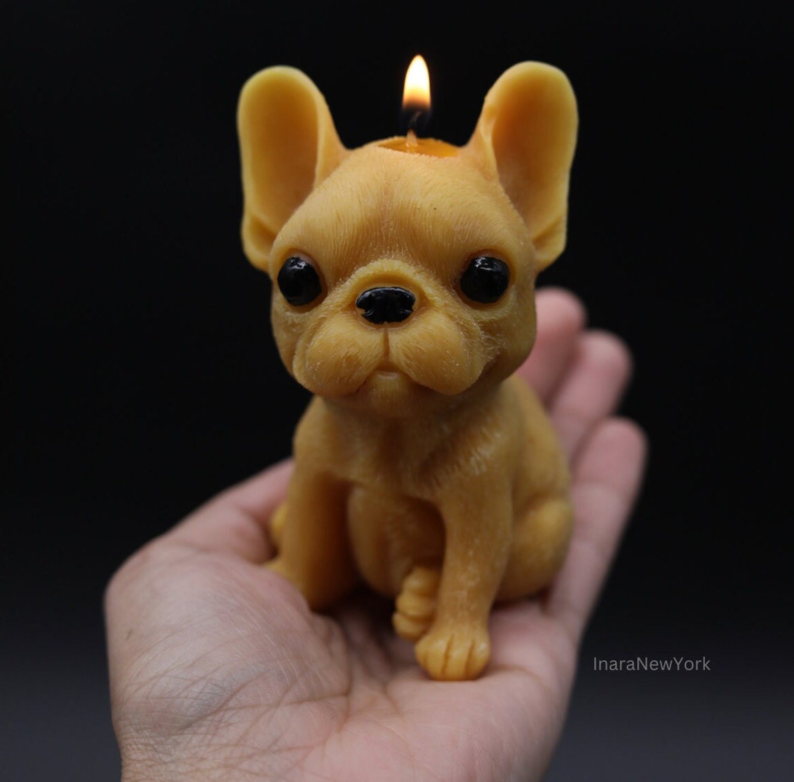 Frenchie dog | bulldog candle| sculptural | housewarming candle |birthday | doggy | personalized candle | pug dog candle