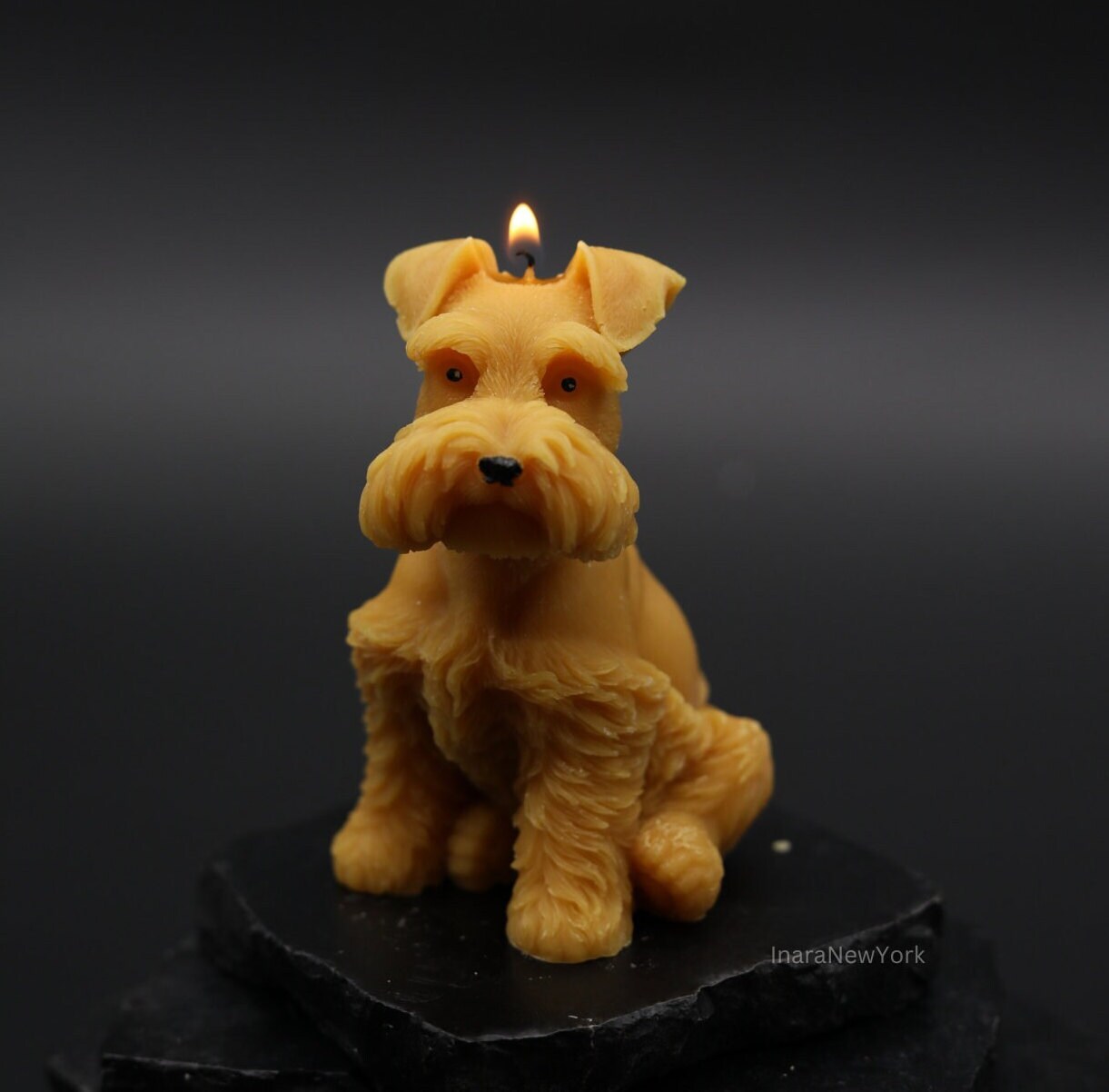 schnauzer dog shaped | sculptural | housewarming candle |birthday | gift | doggy | personalized candle | dog candle, DOGGY, DOGS, dog mom
