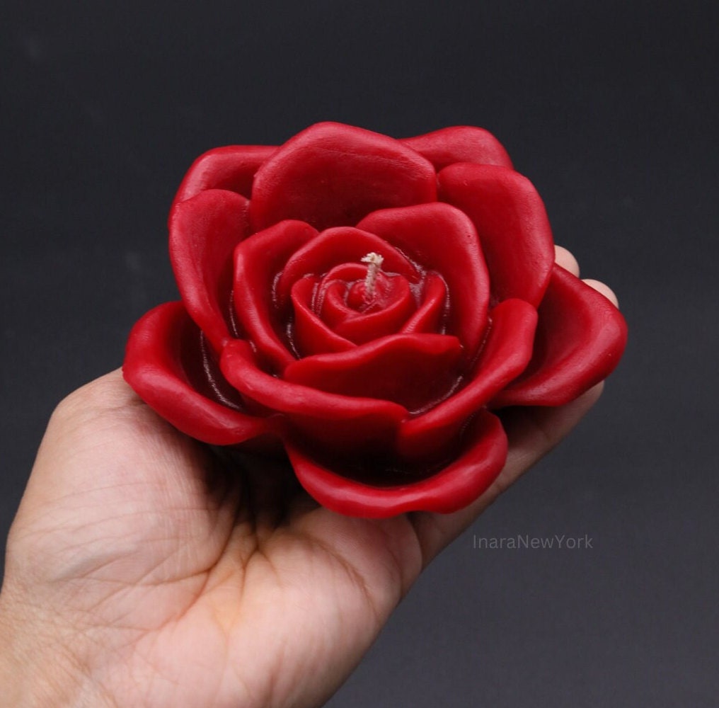 Flower shaped candle | home décor | sculptural candle | housewarming candle | 3d rose candle | custom valentines day gift