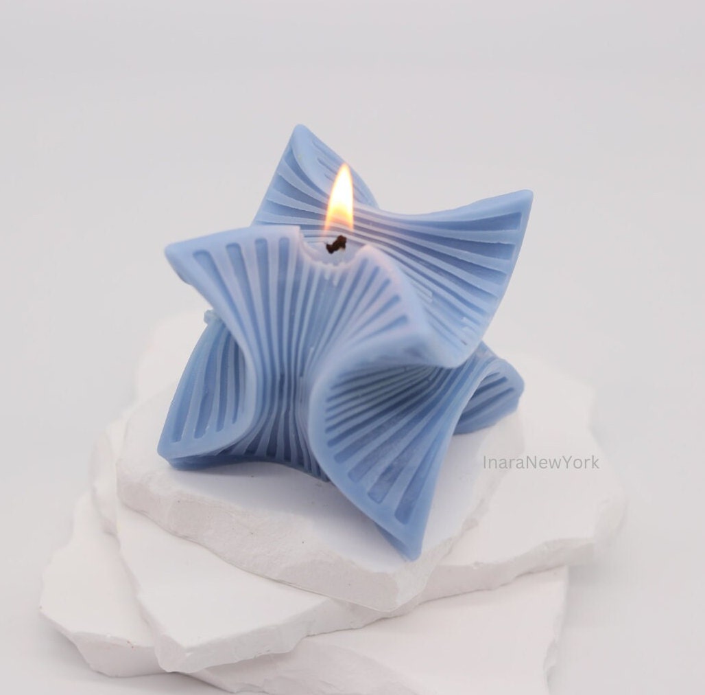 3d square cube sculpture candle, unique home décor, minimalistic modern candle, custom housewarming gift, home décor, soy