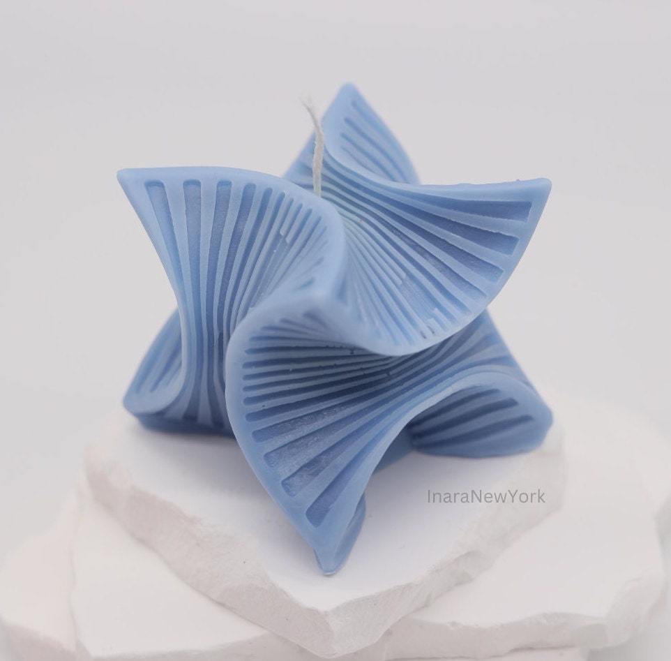 3d square cube sculpture candle, unique home décor, minimalistic modern candle, custom housewarming gift, home décor, soy