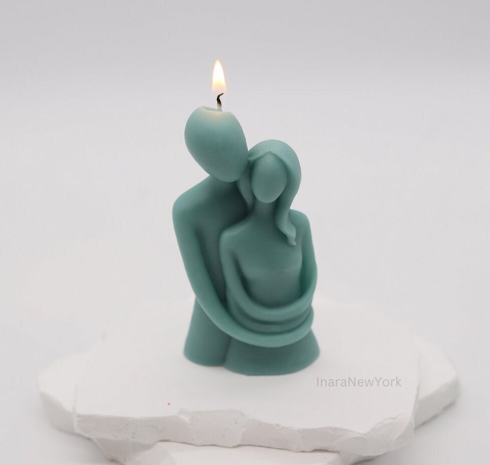 couple candle| romantic shaped candle | love candle | sculptural candle | handmade | wedding gift | custom
