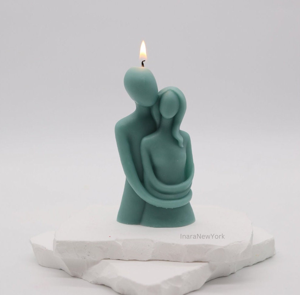 couple candle| romantic shaped candle | love candle | sculptural candle | handmade | wedding gift | custom