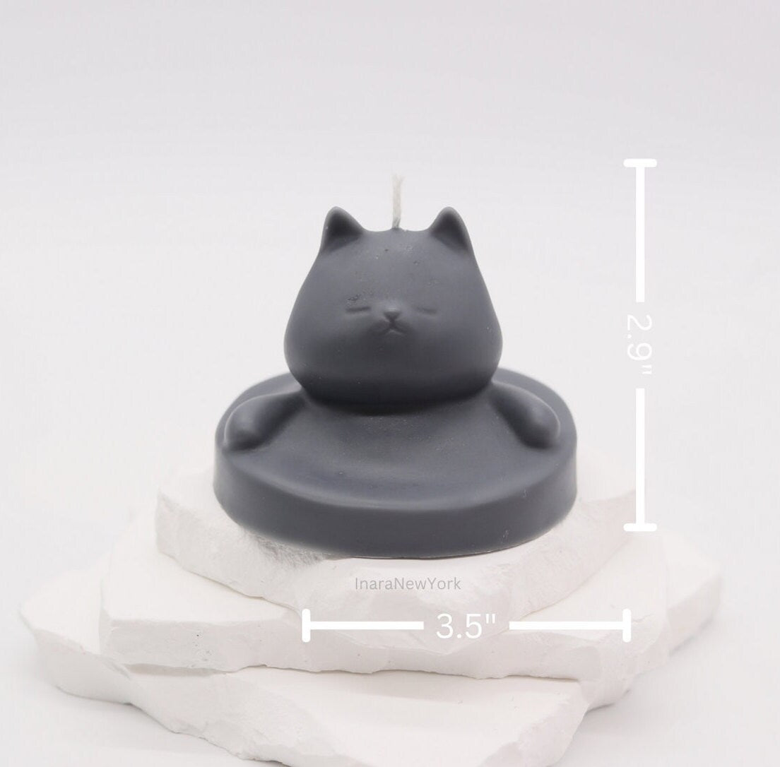 cute cat shaped candle | sculptural | housewarming candle |birthday | gift | cat | personalized candle | cat candle