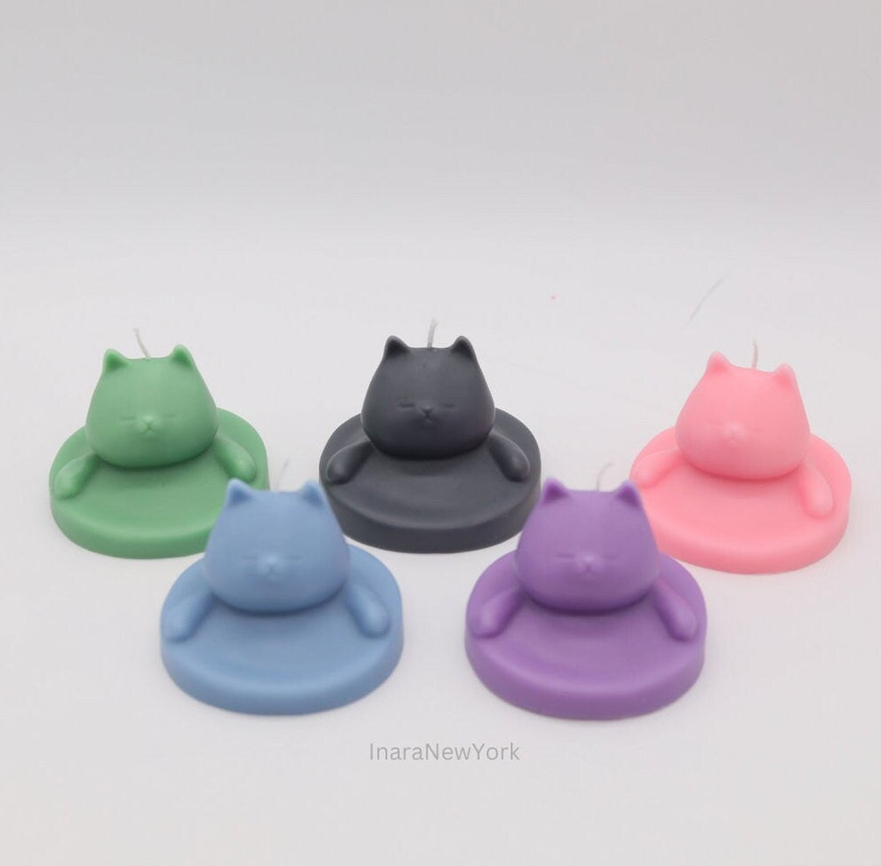 cute cat shaped candle | sculptural | housewarming candle |birthday | gift | cat | personalized candle | cat candle