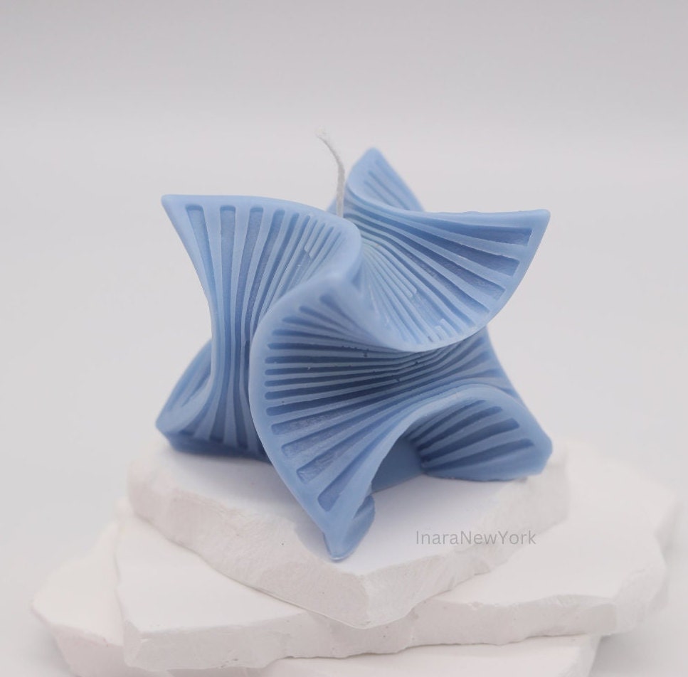 3d square cube sculpture candle, unique home décor, minimalistic modern candle, custom housewarming gift, home décor, soy