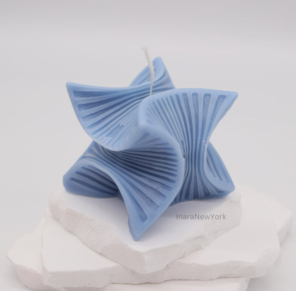 3d square cube sculpture candle, unique home décor, minimalistic modern candle, custom housewarming gift, home décor, soy