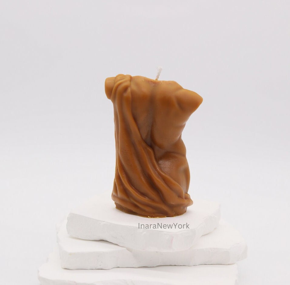 Male torso candle | man body sculptural candle | bridal shower favor | abstract candle | bachelorette party favor | bachelorette