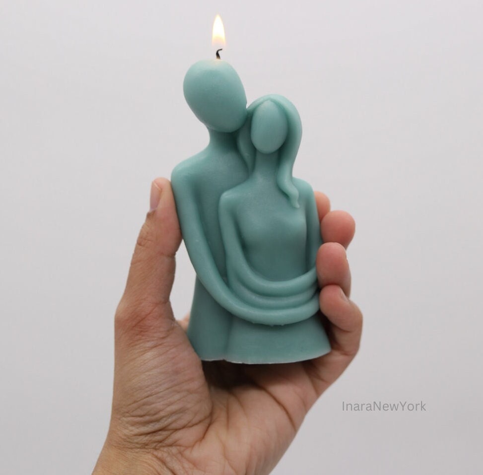 couple candle| romantic shaped candle | love candle | sculptural candle | handmade | wedding gift | custom