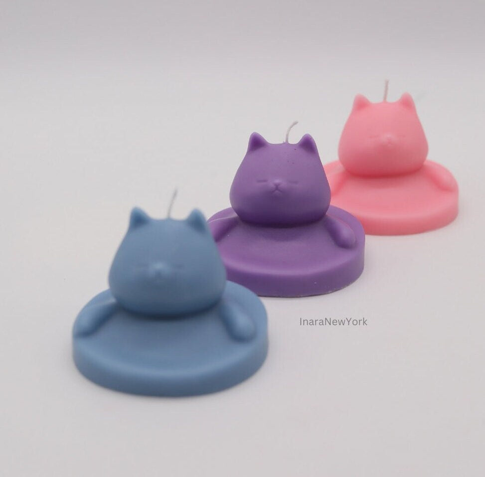 cute cat shaped candle | sculptural | housewarming candle |birthday | gift | cat | personalized candle | cat candle