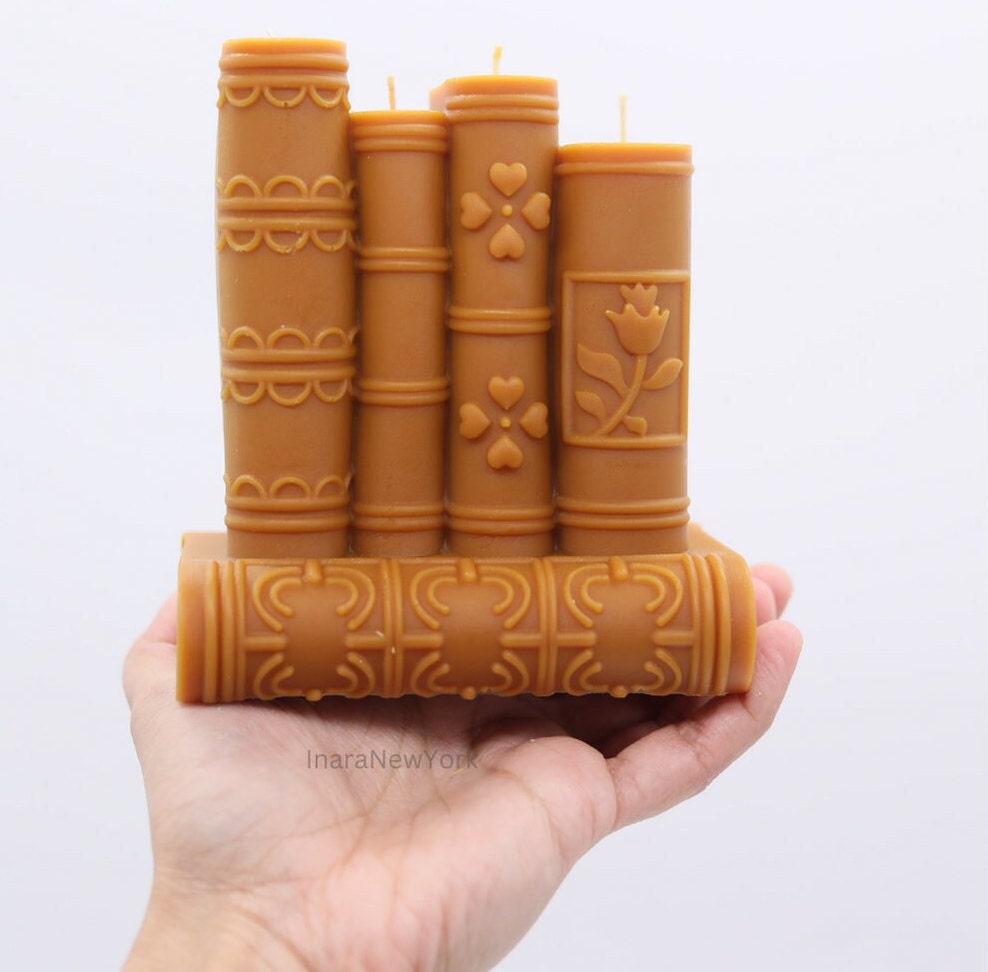 Book candle | library book candle| sculptural candle | housewarming | books candle | custom marvel old book | bookworm