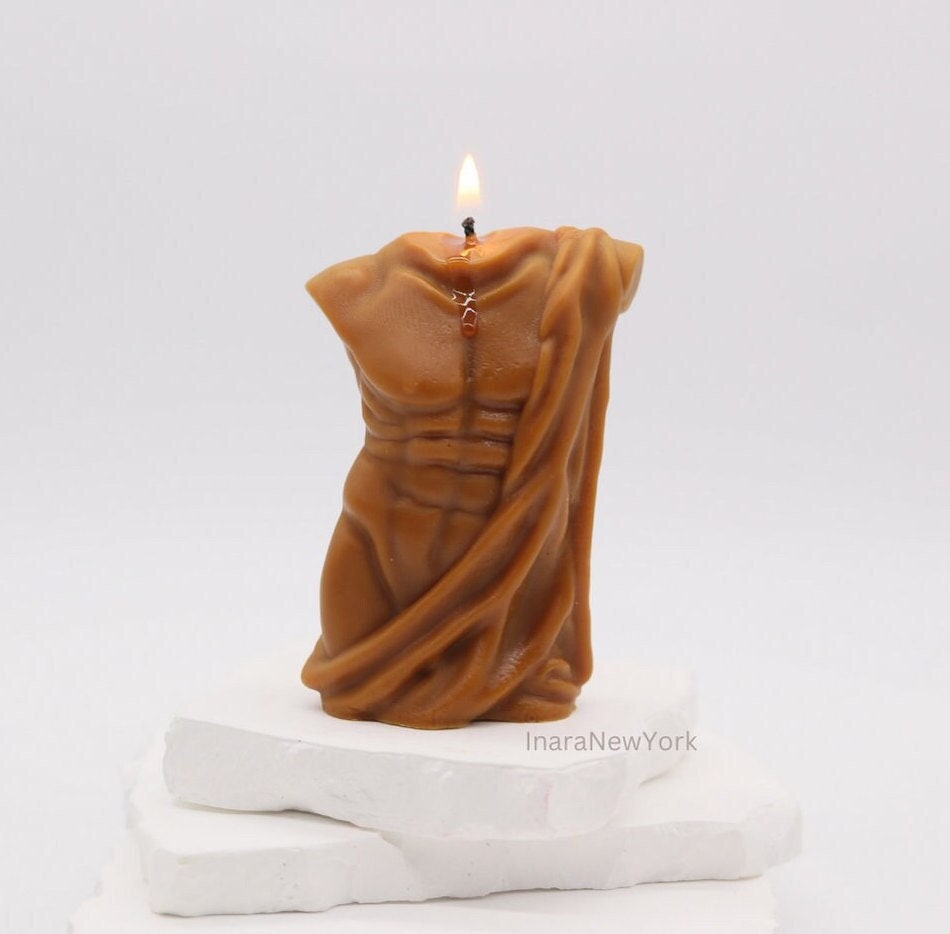 male torso candle, man body candle, abs candle, toned body, sexy body candle, black man abs, black man candle, male physic candle, gift for him, sexy male body, house warming, birthday gift for him, African American