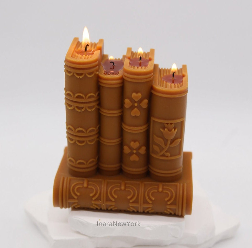 Book candle | library book candle| sculptural candle | housewarming | books candle | custom marvel old book | bookworm