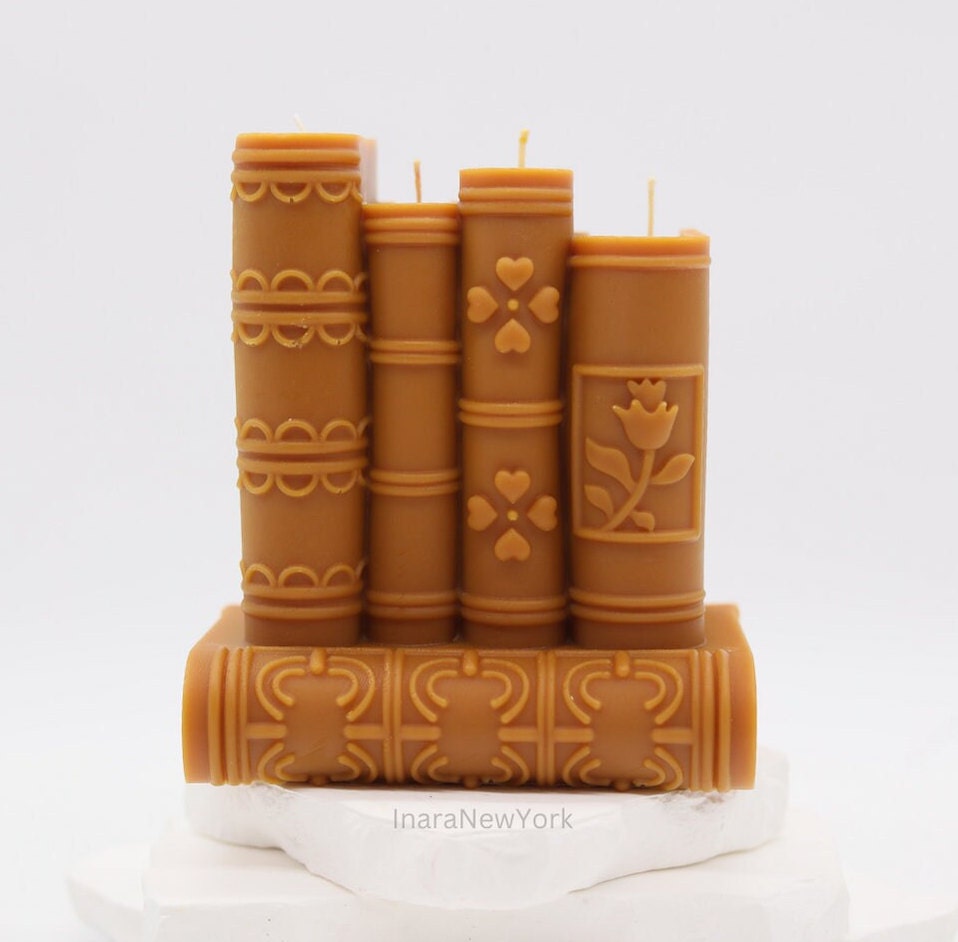 Book candle | library book candle| sculptural candle | housewarming | books candle | custom marvel old book | bookworm