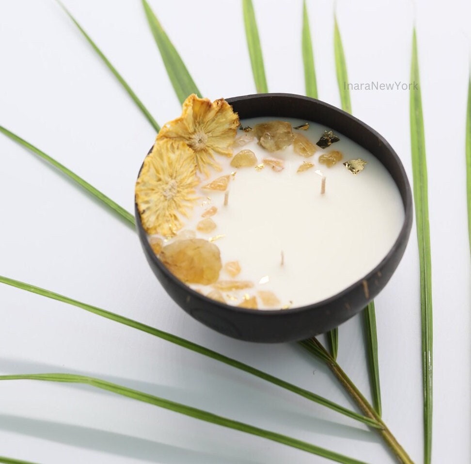 housewarming gift, birthday gift, anniversary gift, luxury gifts, coconut bowl candle, vegan gift, eco friendly gifts, soy wax, unique handmade gifts, tropical décor, vegan candle, doughbowl, gifts, container candle, custom gift, personalized gift