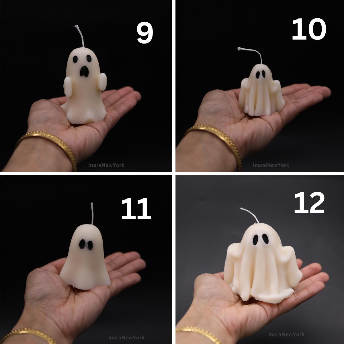 Ghost candle| Halloween decor | fall home decor candle | sculptural candle | halloween | handmade candle | pumpkin shaped candle