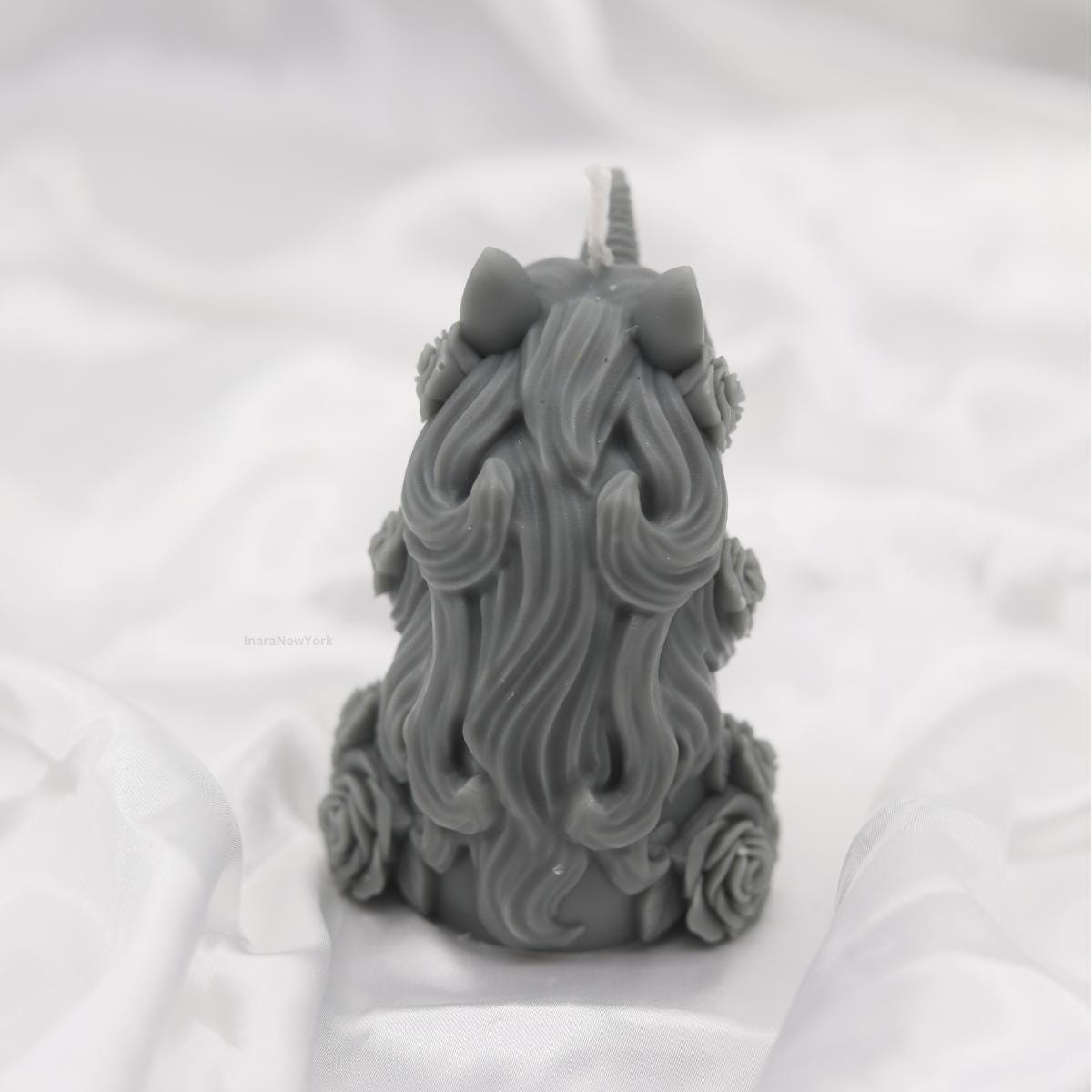 halloween unicorn | sculptural candle | housewarming decor candle | handmade candle | scary candle | bust virgin lady | 3d custom candle