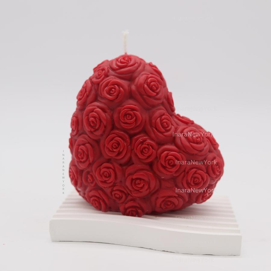 heart shaped candle | wedding candle| love candle | sculptural candle | handmade | couple gift | romantic custom gift