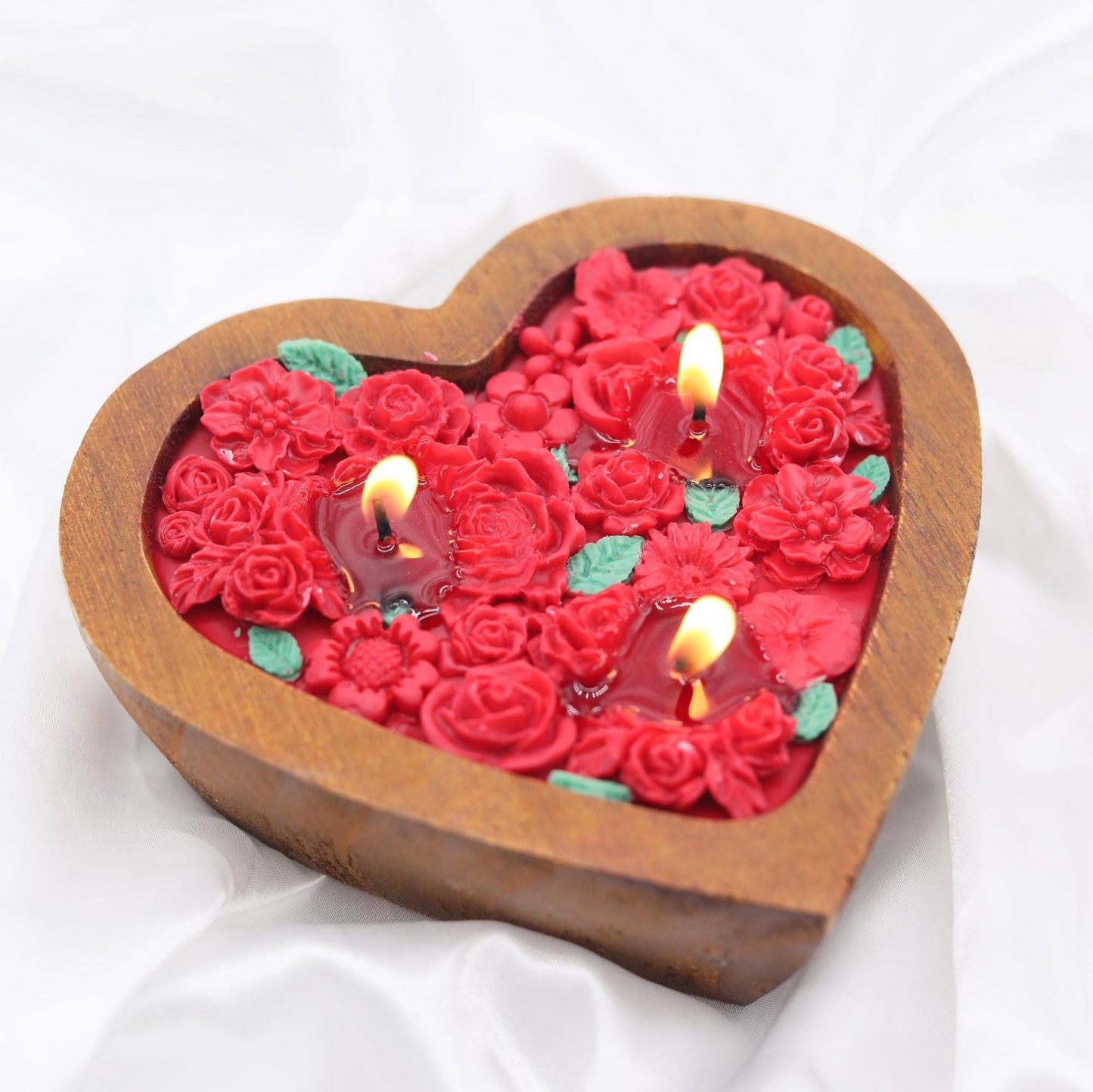 Heart dough bowl |FLOWER dough bowl candle | farmhouse candle| gift | rustic Candle | soy candle | custom farmhouse décor| anniversary