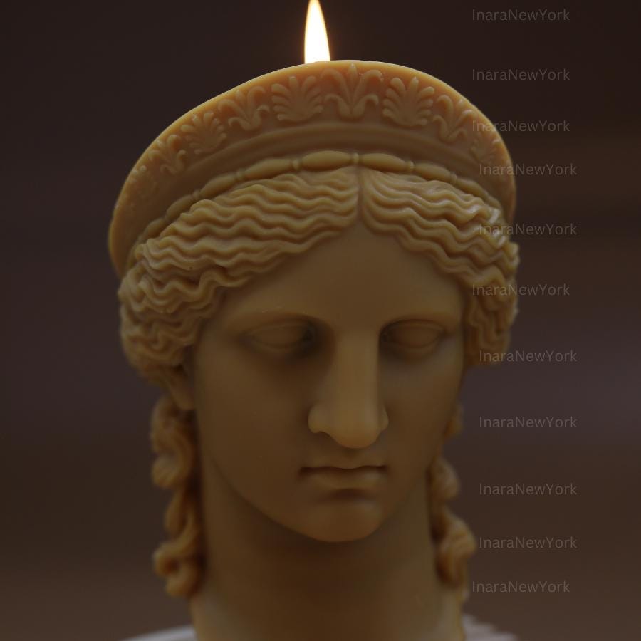 Hera bust candle | sculptural candle | handmade candle | aesthetic candle | 3d custom candle | elegant roman Greek sculpture candles