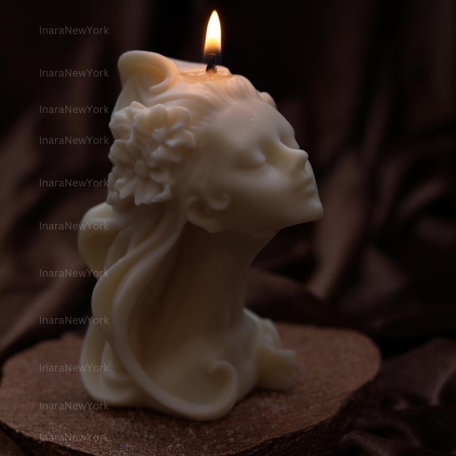 LADY candle | sculptural candle | handmade candle | aesthetic candle | custom candle | elegant veiled lady sculpture candles | gift for her