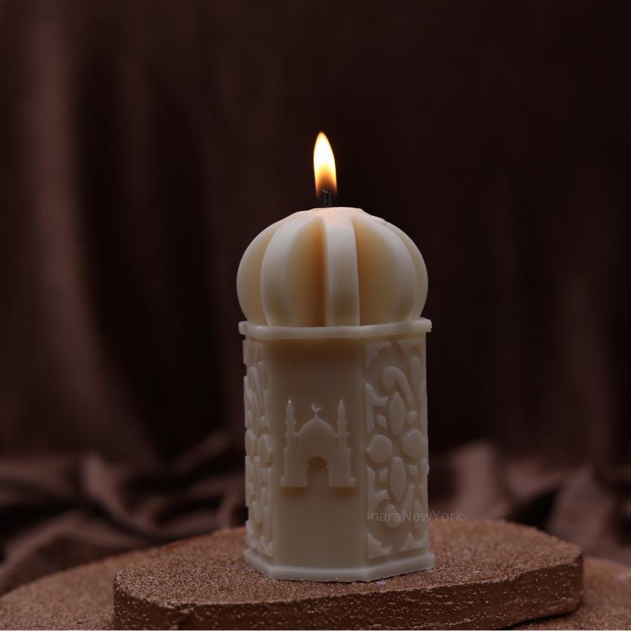 Ramadan Candle | Muslim Decor | Eid Mubarak | Eid Decor | Mosque Shaped Candle | Islamic Candle | Eid Gift Idea | Islam | Ramadan Decor