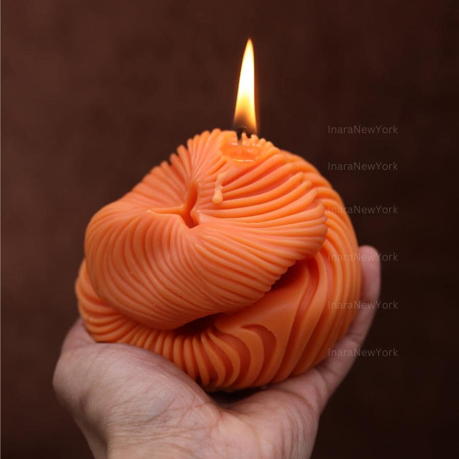 Chic Knot Swirl Candle - Geometric Block Wave - Unique Gift Idea - Perfect Gifting - Birthday gift - Gift for housewarming