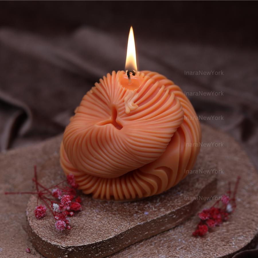 Chic Knot Swirl Candle - Geometric Block Wave - Unique Gift Idea - Perfect Gifting - Birthday gift - Gift for housewarming