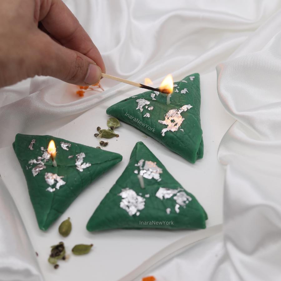 meetha paan 3pcs candle | indian dessert candle | chai candle | indian décor | Indian candle | housewarming | Diwali gift|