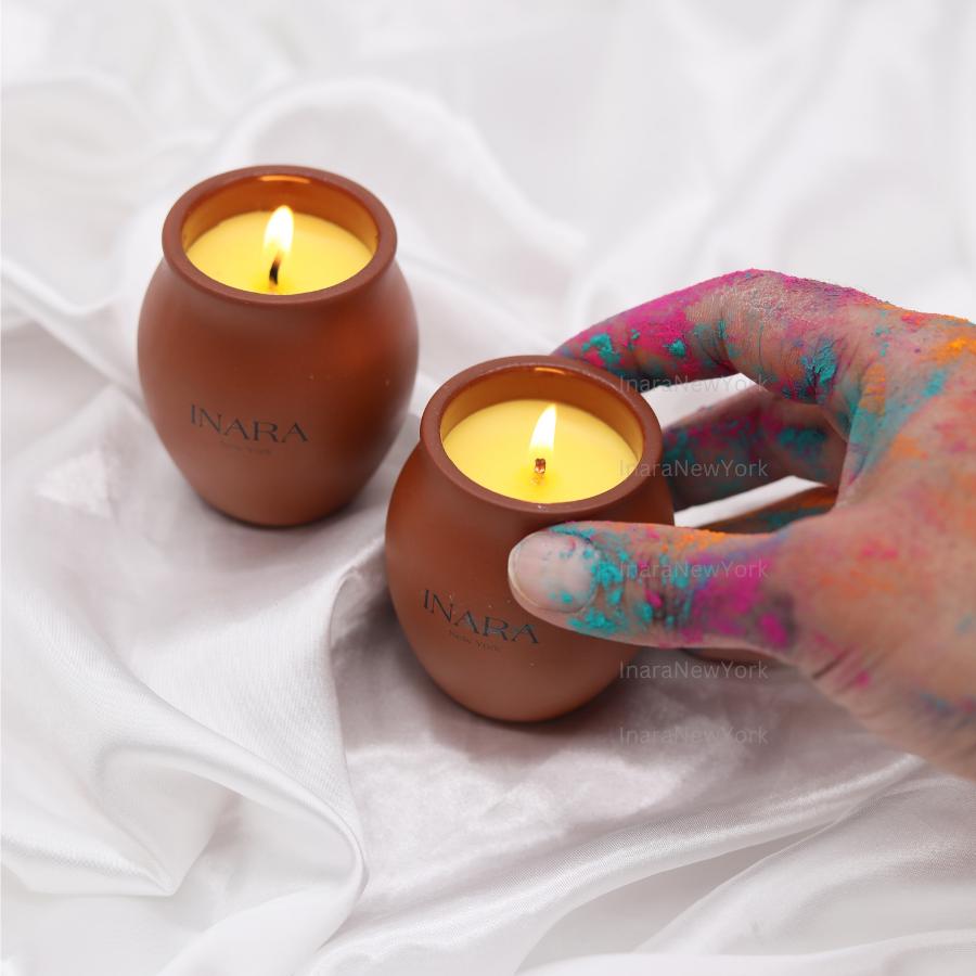 Thandai candle |holi gift | indian décor | Indian candle | housewarming | puja gift| desi gifts | samosa candle | mithai candle