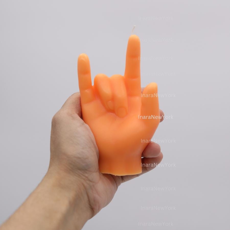 i love you Hand Gesture Candle / / Peace Candle / Peace and Love / Gift Ideas / Holiday Gifts / Home Decor / Aesthetic Candle /Hippie Candle