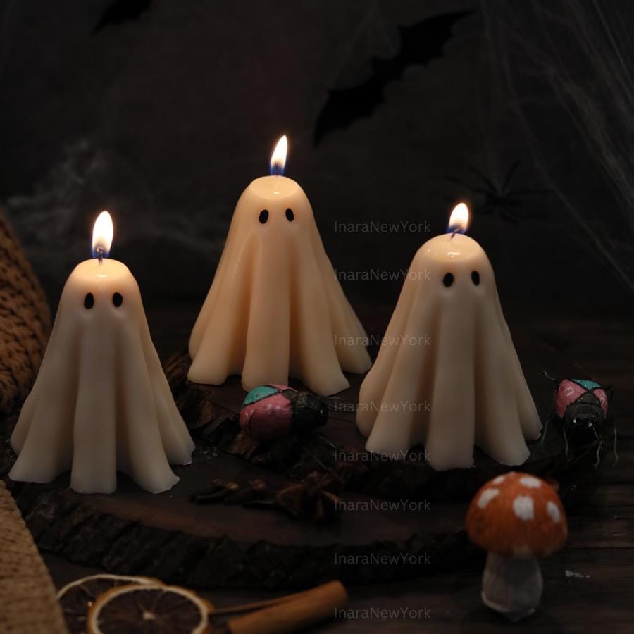 SPOOKY Ghost Candles | Halloween Ghosts | Spooky Candles | Autumn Candles | Autumn Decoration | Fall | Halloween Candles | soy wax