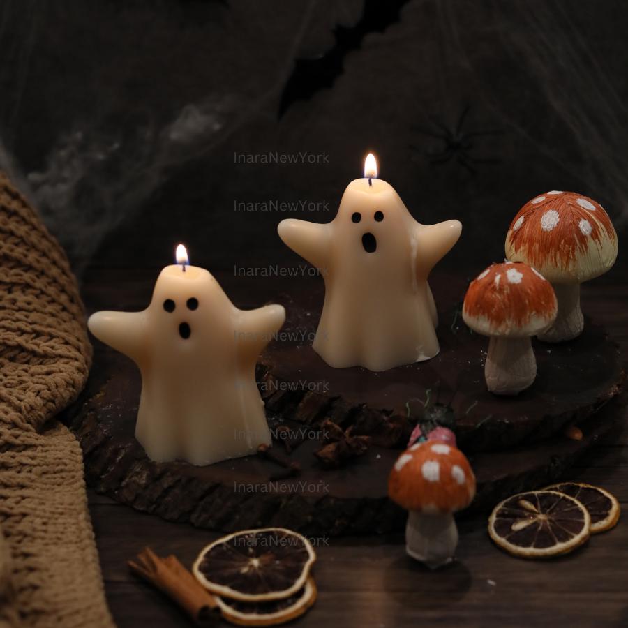 cute Ghosts Candle - Halloween Candle - Handcrafted Halloween Decor - Cute Spooky Home Accent - Halloween Table Centerpiece