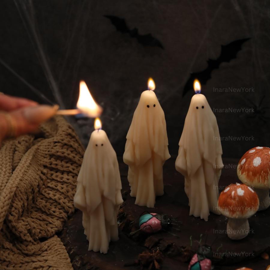 Tall Ghost Candles | Halloween Ghosts | Spooky Candles | Autumn Decor | Autumn Decoration | Fall | Halloween Candles | Soy wax