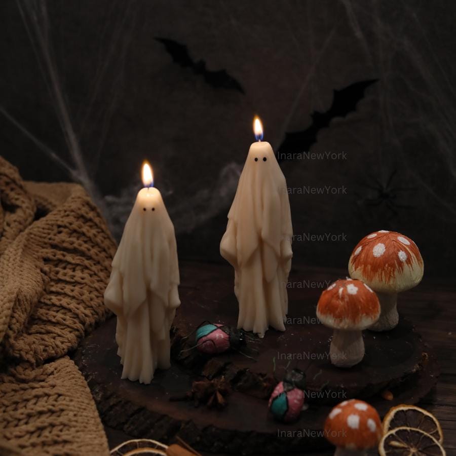 Tall Ghost Candles | Halloween Ghosts | Spooky Candles | Autumn Decor | Autumn Decoration | Fall | Halloween Candles | Soy wax
