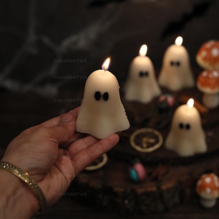 cute Ghost Candles | Halloween Ghosts | Spooky Candles | Autumn Decor | Autumn Decoration | Fall | Halloween Candles | Soy wax