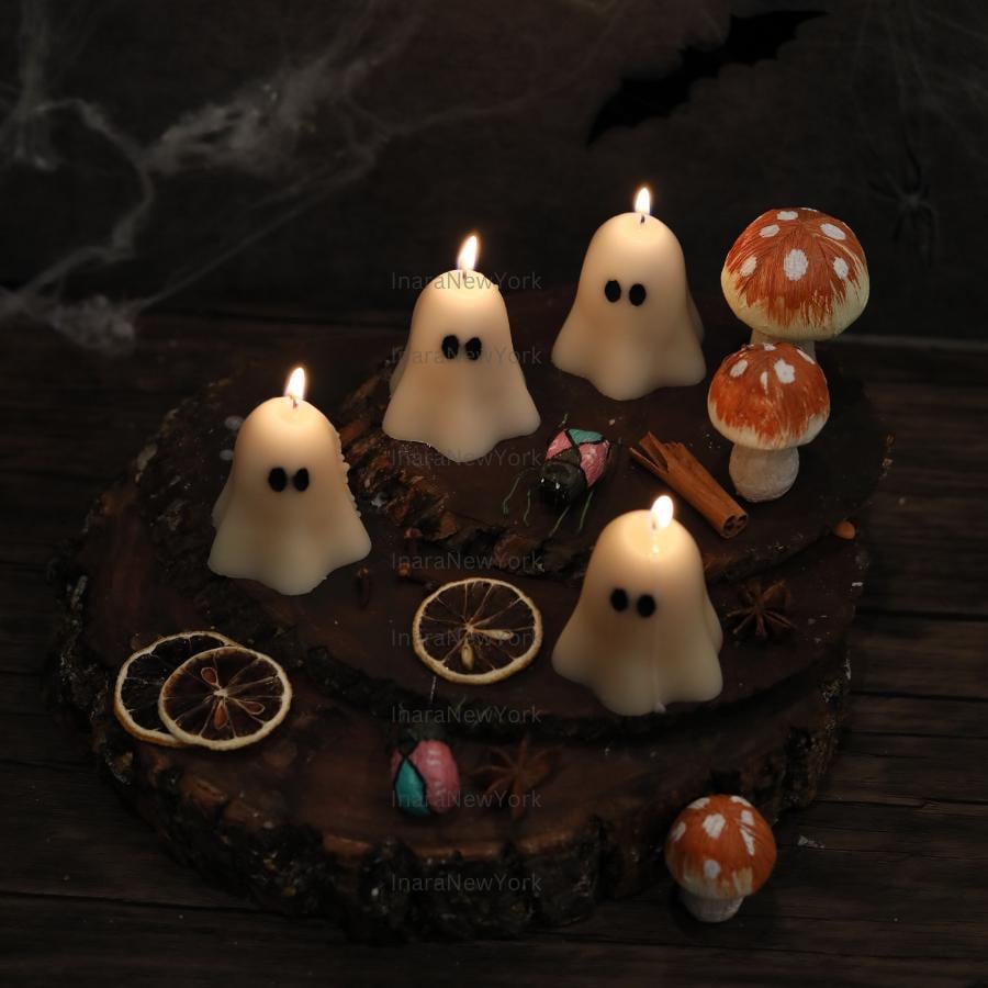 cute Ghost Candles | Halloween Ghosts | Spooky Candles | Autumn Decor | Autumn Decoration | Fall | Halloween Candles | Soy wax