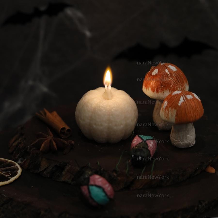 PUMPKIN CANDLE décor | fall candle | sculptural candle | housewarming | handmade candle | pumpkin shaped candle