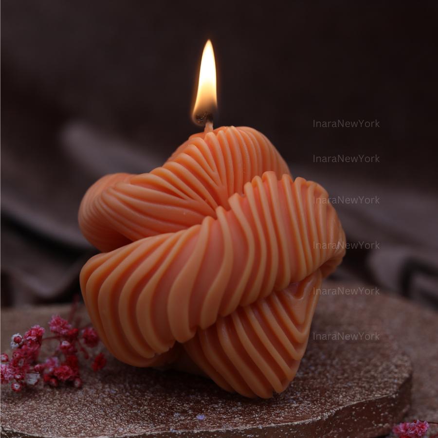Chic Knot Swirl Candle - Geometric Block Wave - Unique Gift Idea - Perfect Gifting - Birthday gift - Gift for housewarming