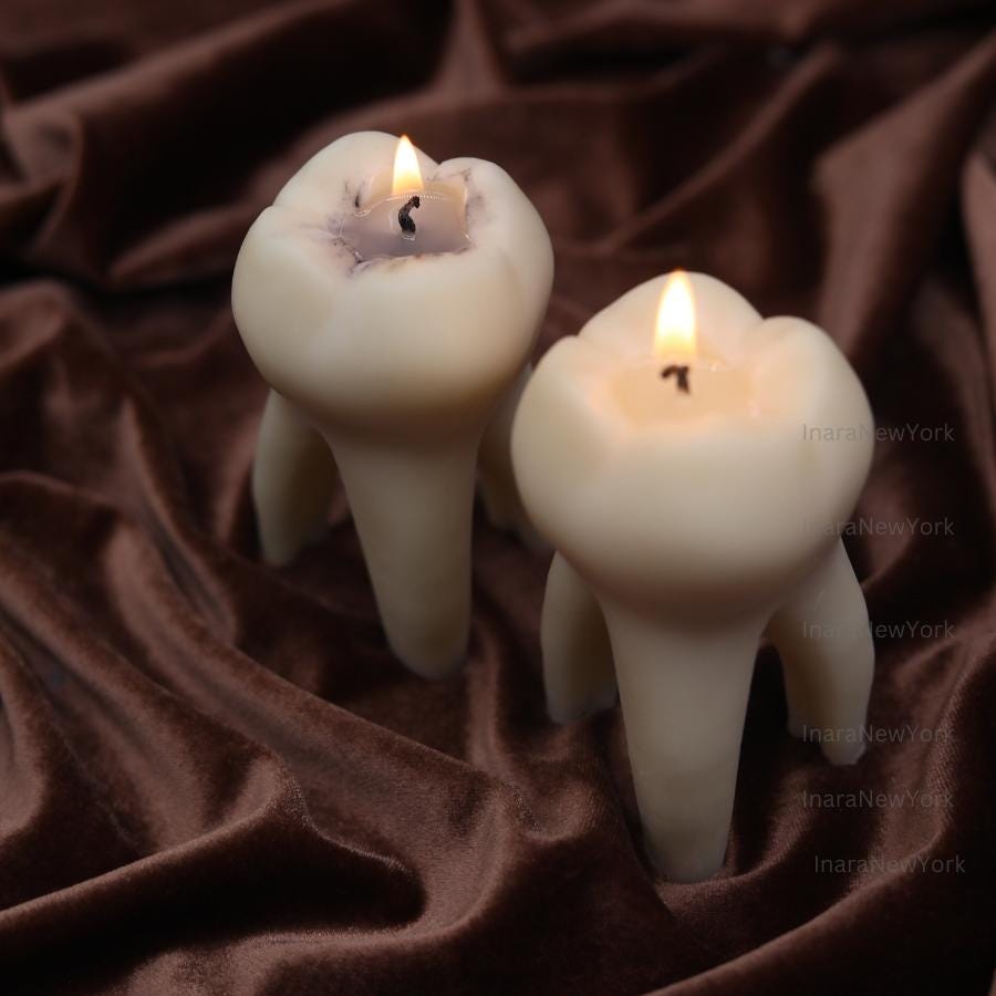 Dentist gift idea, Large tooth gift, Tooth Shaped Candle, Unique candle Gift, Gift for her, Scented candle, Soy wax candle, Dental gift