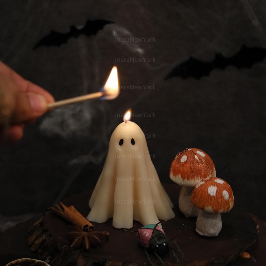 Ghost Candles, Halloween Decor, Thanksgiving Decor, Halloween Candles, Fall Home Decor, Autumn Candle, Halloween Gift Set