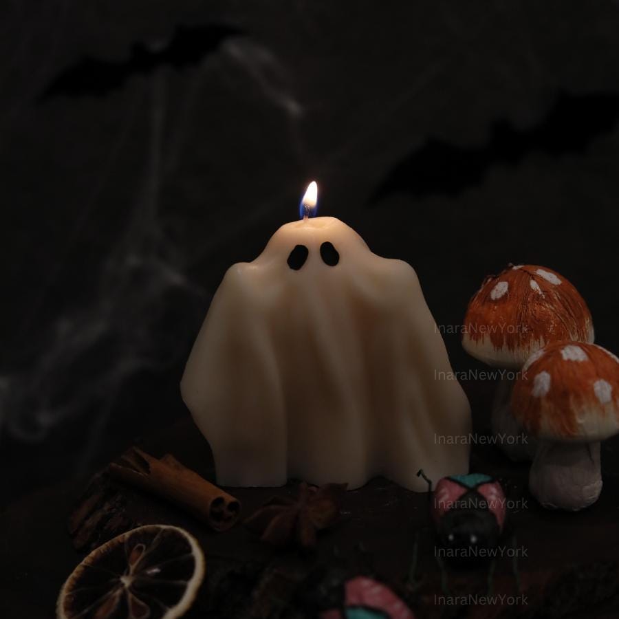 Ghost Candles | Halloween Ghosts | Spooky Candles | Autumn Candles | Autumn Decoration | Fall | Halloween Candles | soy wax