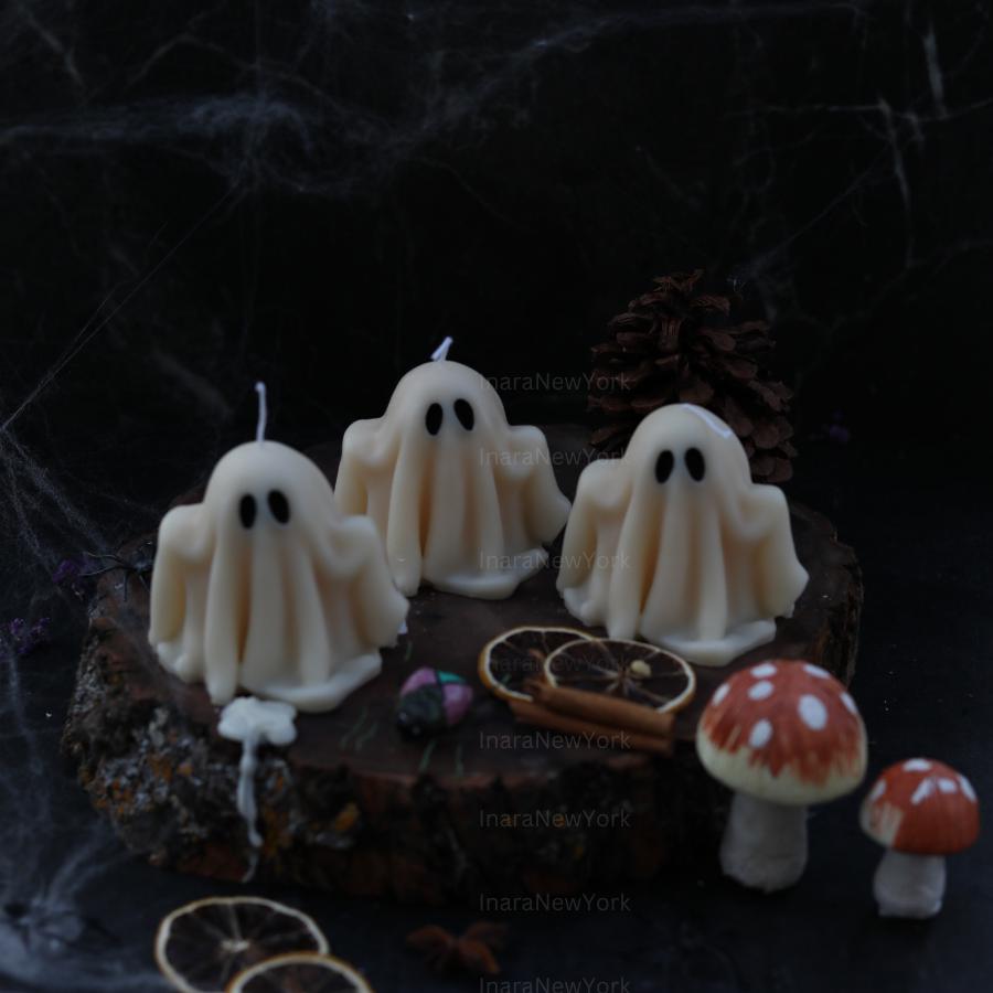 Ghost Candles | Halloween Ghosts | Spooky Candles | Autumn Candles | Autumn Decoration | Fall | Halloween Candles | soy wax