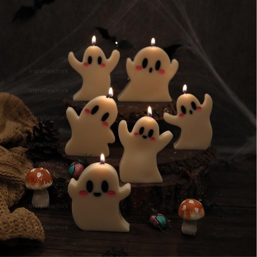 Ghost Soy Candle: Halloween Decor, Fall Home Decor