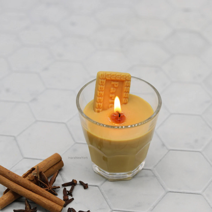Chai Samosa Candle | Diwali gift | Indian décor | Indian candle | housewarming | Puja gift | desi gifts | samosa candle | mithai candle